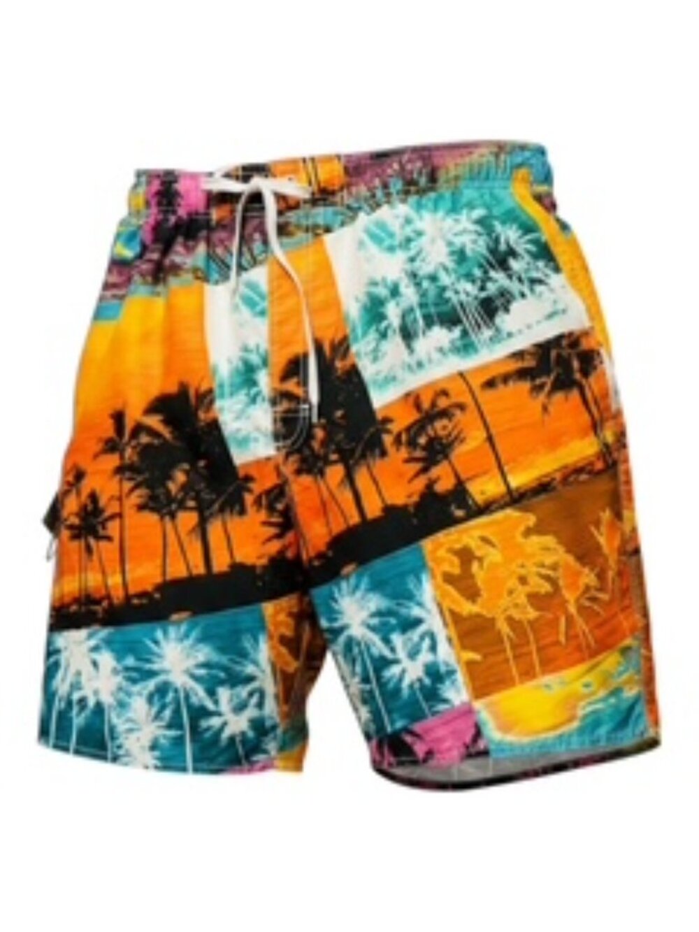 Newport Blue Men’s Swim Trunks/Shorts Colorful Tropical Print, Size XL